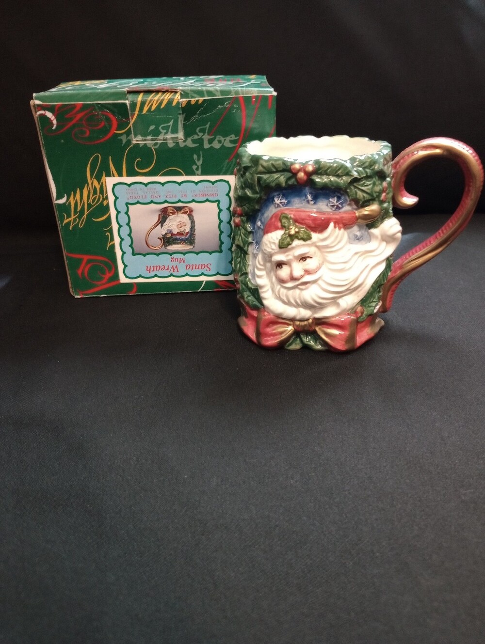 Christmas Santa Claus Mug -Omnibus By Fritz And Floyd In Original Box 1996